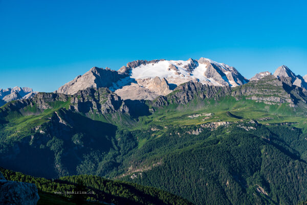 View to Marmolada from bellow Setsas