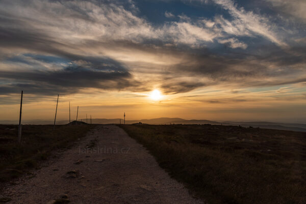 Sunset above Snezne jamy