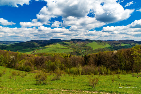 Springtime surrounding of Brumov-Bylnice